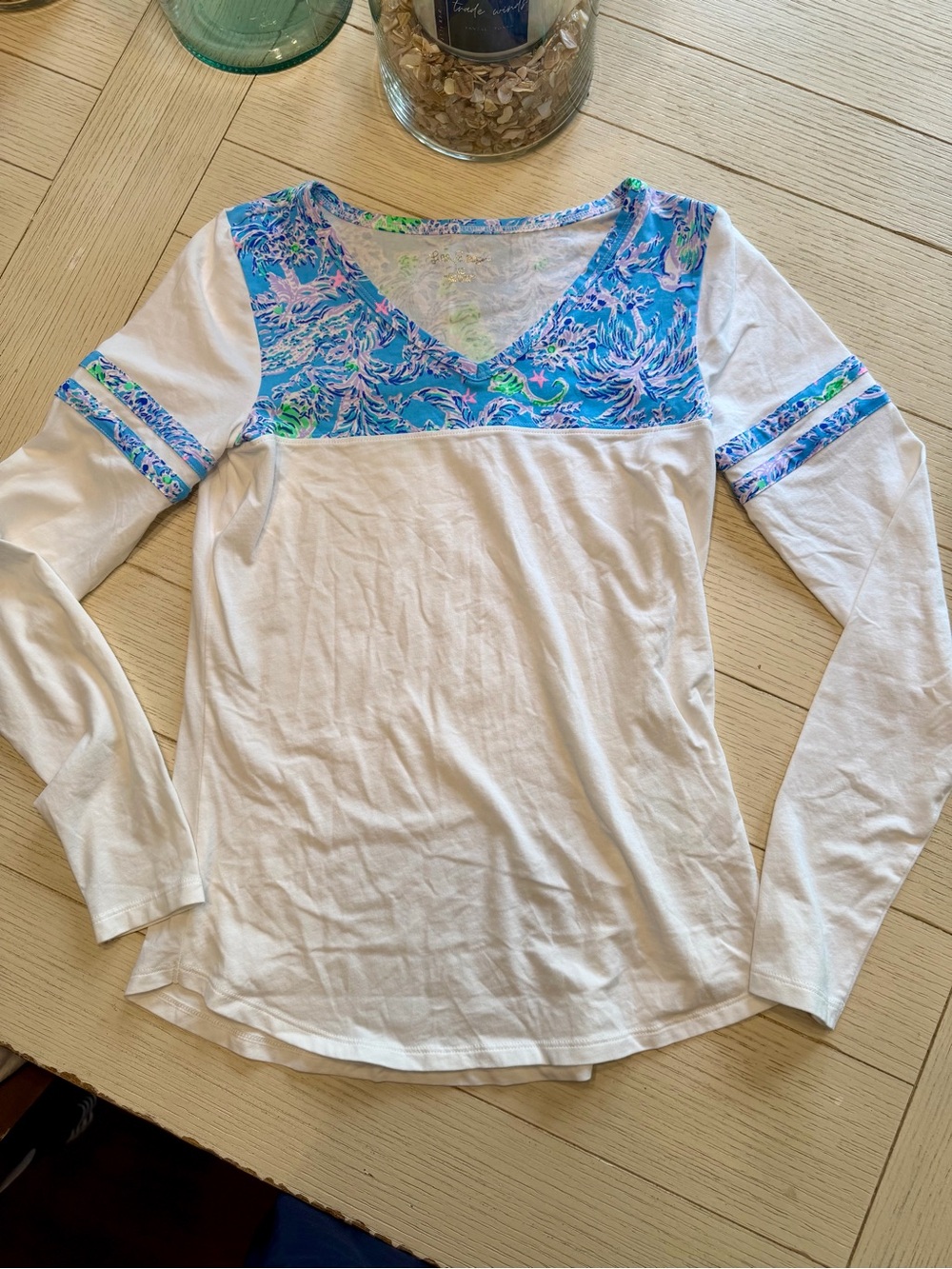 Lilly Pulitzer amara vneck top - blue peri | NWOT - size XS